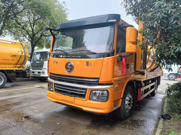 15方陕汽轩德6系程力威牌CLW5181GQWS6清洗吸污车